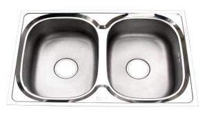 Chậu rửa Inox Tân Á 2 hố 0 bàn TA12